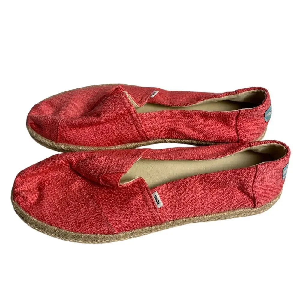 TOMS Alpargata Peach Pink Rope Shoe